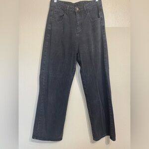 Holte Charcoal Denim Wide Leg Pants Large 30” x 29”
